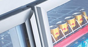 110V 60Hz Commercial Cold Drink Fridge , Luster Plate Retail Beverage Refrigerator