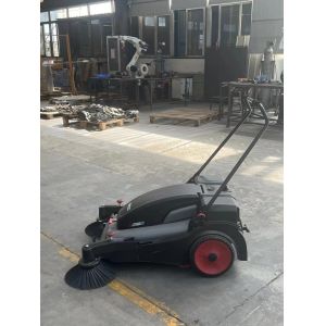 Pure Electric Hand Push Sweeper Machinne With Cabin