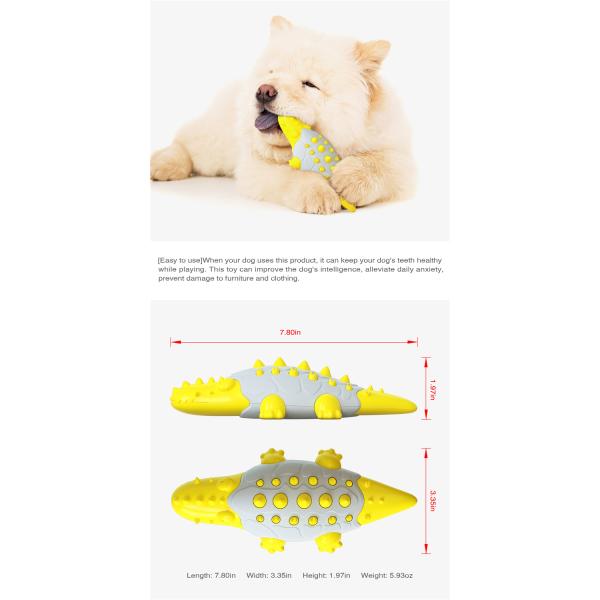 Designer Crocodile Model Dog Indestructible Toy Molar Rod With Customization