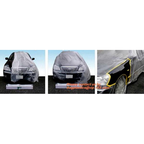 Auto Paint Plastic Protection Masking Film Car Accessories, Disposable Car Accessories Paint Masking Film,PE Semi-Fini