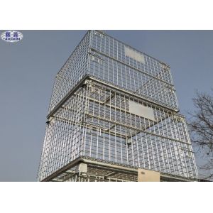 Quality Collapsible Wire Mesh Metal Foldable Cage Pallets With Wooden Pallets for sale