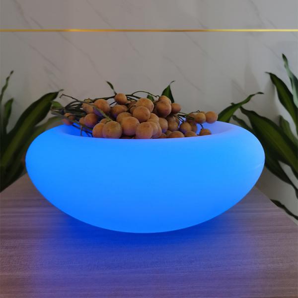 SMD 5050 LED Fruit Bowl Rechargeable 16 Color Changes For Party