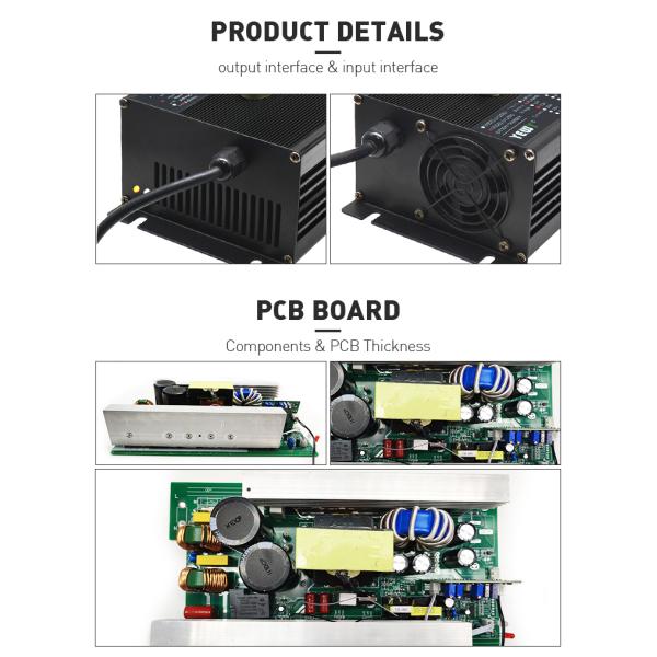 102.2V 2500W 15 Amp Electric Car Battery Charger Lifepo4 Lithium