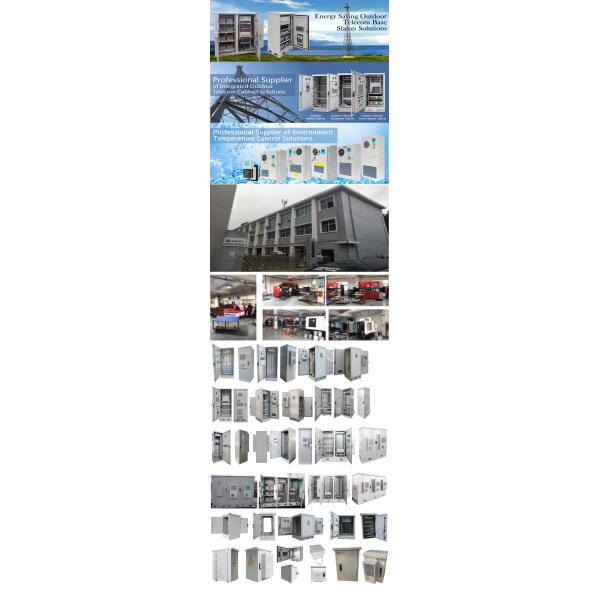 Anticorrosive Aluminum Two Bay Outdoor Telecom Cabinet 19 Inch Rack Enclosures