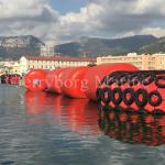 Polyurethane Marine Floating Foam Fender With Tyre And Chain