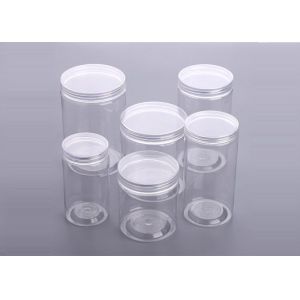 64mm 250ml Tea Plastic Jar With Aluminum Screw Cap
