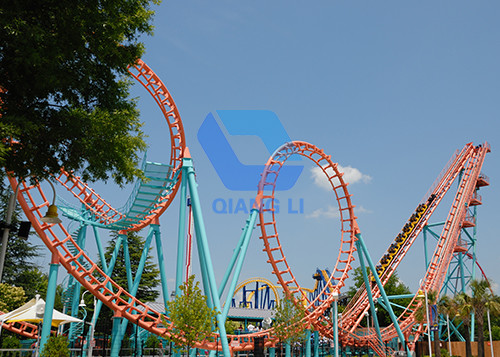 Buy 24 Seats Theme Park Roller Coaster Amusement Park Equipment Mini Roller Coaster Ride at wholesale prices
