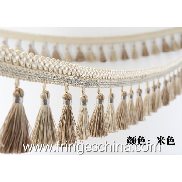 Handmade fashionable chain beads lace tassels fringes for curtain/sofa/pillow/stage decoration