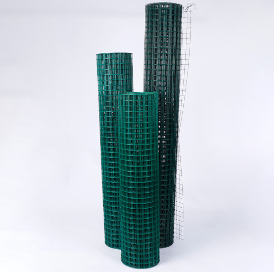 Yellow color PVC coating Holland wire mesh fence 30mmx30 mm Hole opening in 1.2 meter height