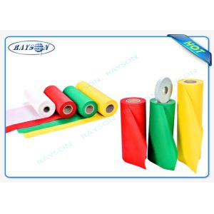Quality 9G-120 Gram PP Spunbond Non Woven Fabric Blue / White / Green Color 2-320cm Width for sale