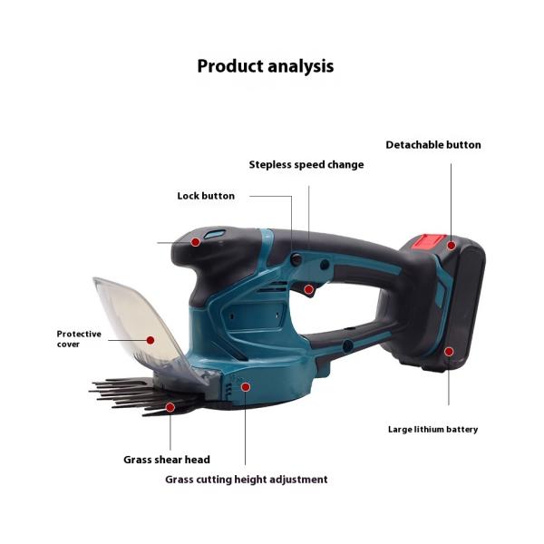 BobenHousehold Small Rechargeable Hedge Trimmer Multifunctional Portable Garden Garden Trimmer Hedge Shears