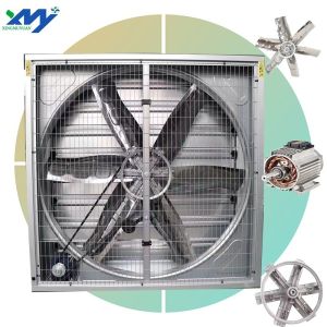 High Performance 50 Inch Galvanized Sheet Hammer Exhaust Fan for Greenhouse