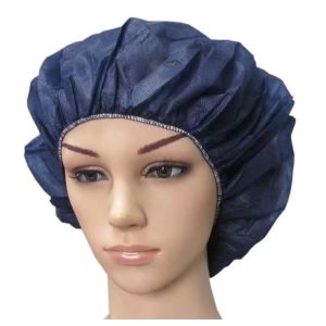 Nonwoven PP Disposable Round Bouffant Cap for Protective Health Medical Surgical