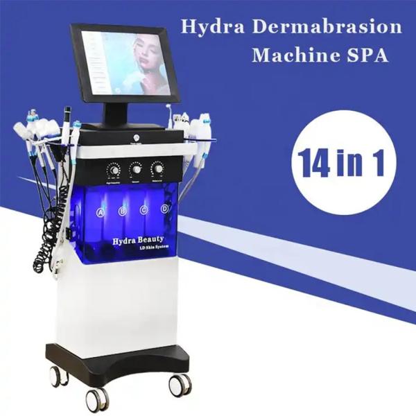 14 In 1 Oxygen Jet Peel Machine 300W Hydro Dermabrasion Facial Machine