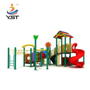 Roto Moulded Preschool Kids Playground Slide Powder Coated