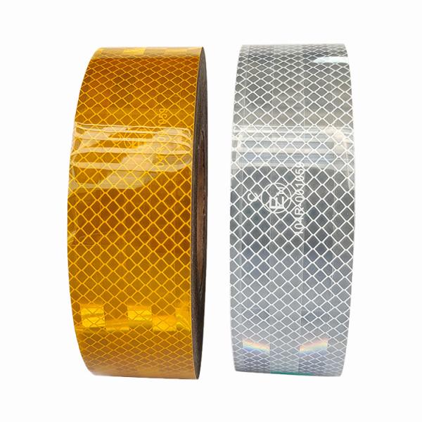 Metal Aluminized ECE Reflective Tape Red Yellow White For Trailer