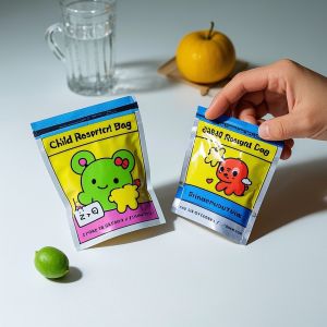 Child Resistant Bags - Safety Certified Durable Plastic Composite Packaging,