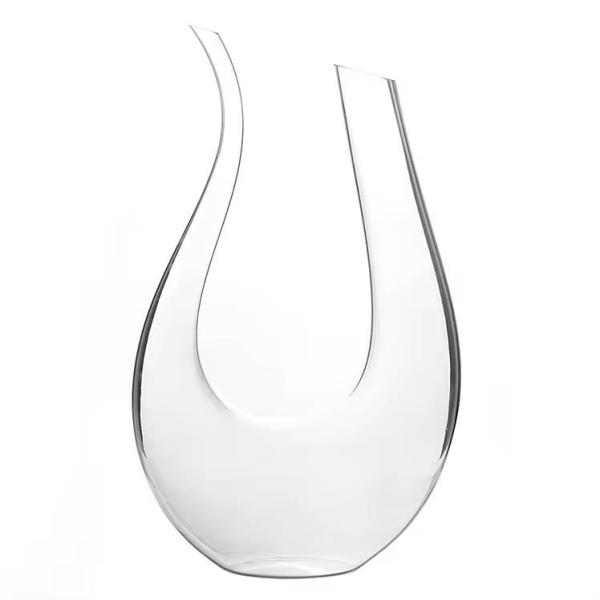 Buy 1.6 L Crystal Glass Red Wine Decanter Unique U Shape Wine Carafe Decanter at wholesale prices