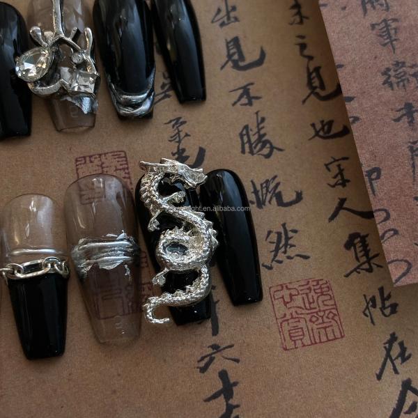Upgrade Your Nail Game with Our Fashionable Dragon Nail Charm in Multiple Colors