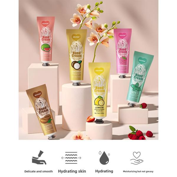 Whitening Organic Moisturizing Hand Cream Anti-Dry Cracking Hydrating Soft Skin Lotion Fragrance Handcream Stock for
