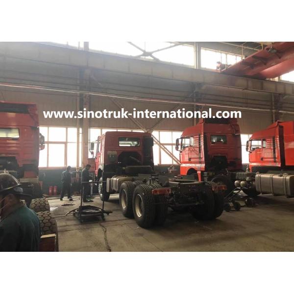Red Color SINOTRUK HOWO 6x4 Dump Truck 266HP LHD Type