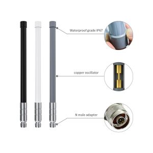 12 Dbi 15Dbi 10Dbi Omni Dual Band Communication 4G Wifi 2.4g 5.8g 915mhz 433 mhz 868mhz Grey Fiberglass Antenna