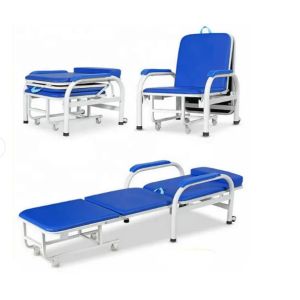 Hospital Accompany Sleeping Folding Chair Pvc Artificial Leather 190*65*62cm