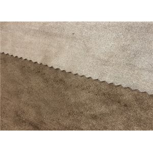 Breathable Faux Suede Fabric , 89% P 11% SP Microfiber Suede Upholstery Fabric