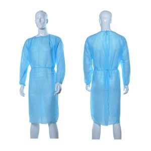 Nonwoven SMS Disposable Isolation Gown Coverall Personal Protective