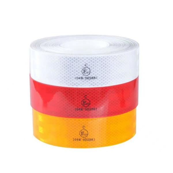 Buy PET Acrylic Vinyl Sticker Roll Reflective Conspicuity Marking Tape at wholesale prices