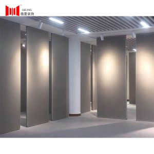 MDF Board Room Divider Movable Wall Systems 22KG/M2 Collapsible