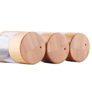 15ml 30ml Wooden Airless Packaging Serum Bottle