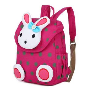 Promotional Kid Canvas Backpack School Bag Washable And Large Capacity