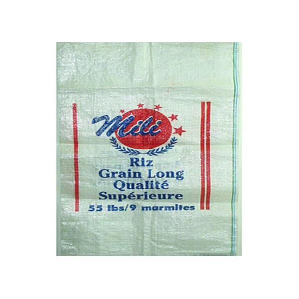 25KG 50KG PE Woven Bag For Rice , Custom Waterproof Woven Polyethylene Bags