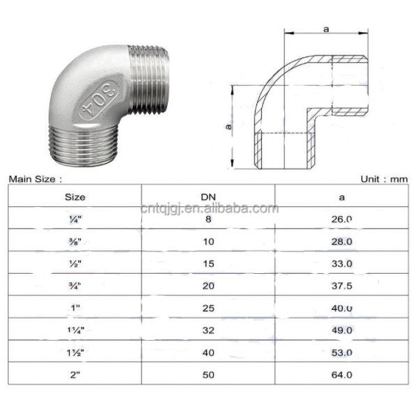 Customized Support Stainless Steel 304 316 Casting Male and Female Threaded Pipe Fitting for Plumbing Connection Nipple
