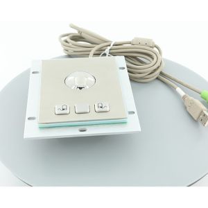 Optical Mouse IP65 Waterproof Stainless Steel Industrial Metal Trackball USB