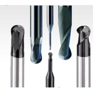 Straight Shank Solid Carbide Ball Nose End Mills PM-2BL-R1.0~R10.0 Nano TiAIN
