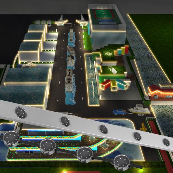 40mm DMX512 DC24V Programmable LED Pixel Light for Outdoor Waterproof Applicatio