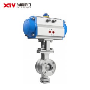 Gas Media High Platform Wafer Ball Valve with Straight Through Type Channel