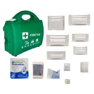 Quality Manufacturer Plastic Green First Aid Kit Box Medical Emergency for sale