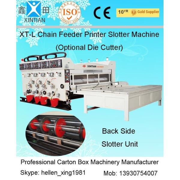 Buy Semi Automatic Corrugated Box Making Machine 4 Color Carton Flexo Printer at wholesale prices