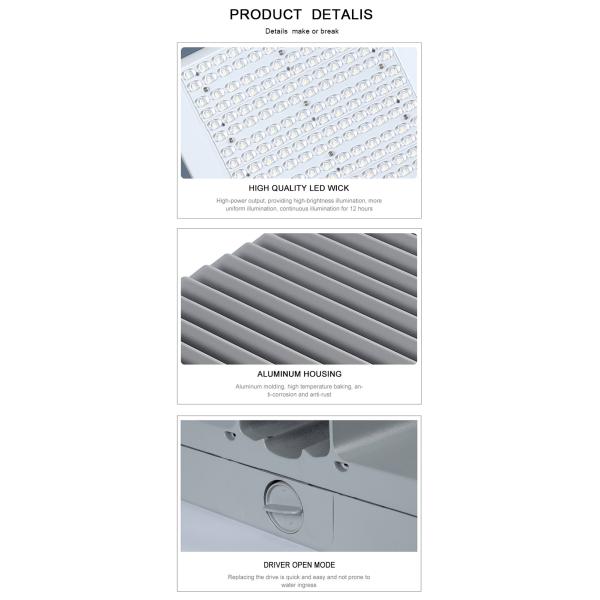 6000K 100 Watt Outdoor LED Street Lights Water Resistant Durable