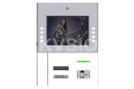 Compact Structure Wall Mounted Kiosk Cashless Credit Card Payment Anti Vandalism