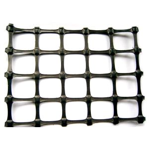China 40kn Biaxial Plastic Geogrid Road Reinforcement With Two Way Stretch on sale