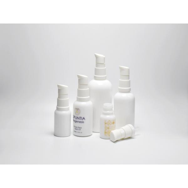 Essential Oil Vintage Opal Glass Skin Essence Serum Bottles With Pump Spray, Skin Care Opaque Glass Primary Packaging