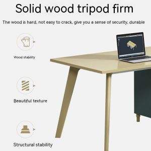 Commercial Furniture Modern Solid Wood Staff Desks and Chairs for Finance
