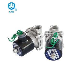 AC380V Diaphragm Stainless Steel Solenoid Valve Pilot Operating