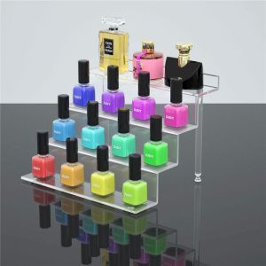 customized clear Acrylic Shelf organizer Acrylic Riser Display Stand