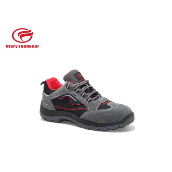 Buy Breathable Red Lining Mesh Sport Safety Shoes , Steel Plant Lightweight Safety Trainers at wholesale prices