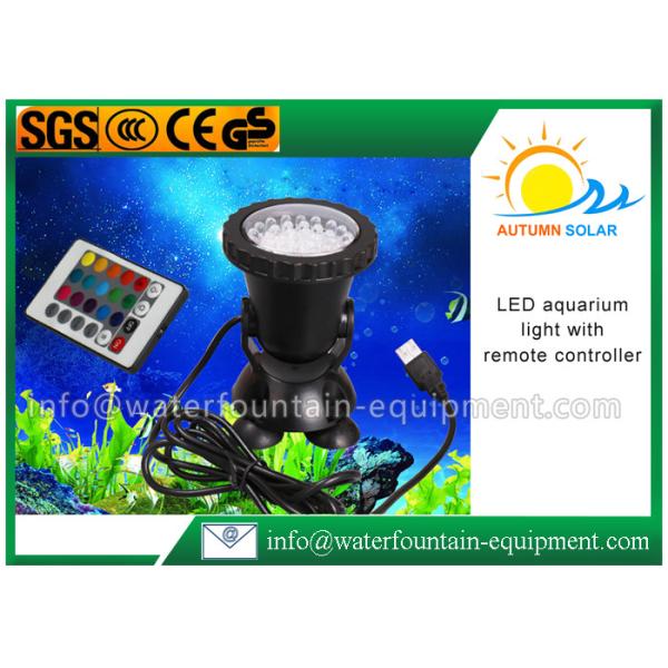 Buy LED Color Changing Submersible Aquarium Light , Fountain Light With Remote Controller at wholesale prices